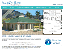 Tablet Screenshot of beachcathomes.com